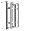Jitona Piano šatní skříň, 3 dveře, 1 zrcadlo