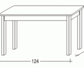 Jídelní stůl 124 x 78