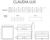 Claudia Lux Boxspring čalouněná postel