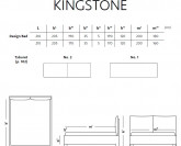 Kingstone Boxspring čalouněná postel