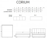 Corium Boxspring čalouněná postel