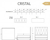 Cristal Boxspring čalouněná postel