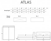 Atlas Boxspring čalouněná postel