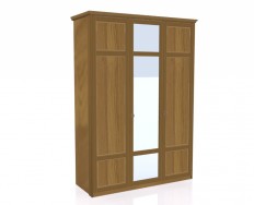 Jitona Piano šatní skříň, 3 dveře, 1 zrcadlo