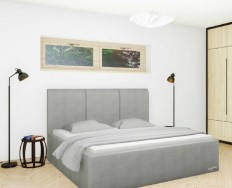 Slumberland Dover Mistral čalouněná postel s úložným prostorem